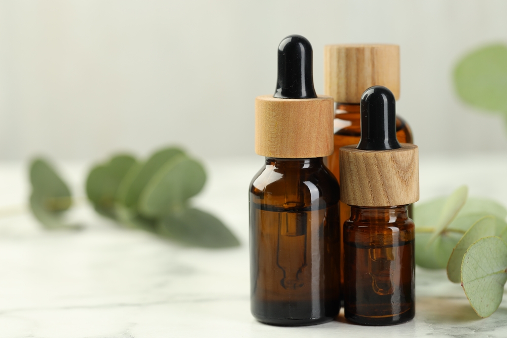 essential oil bottles