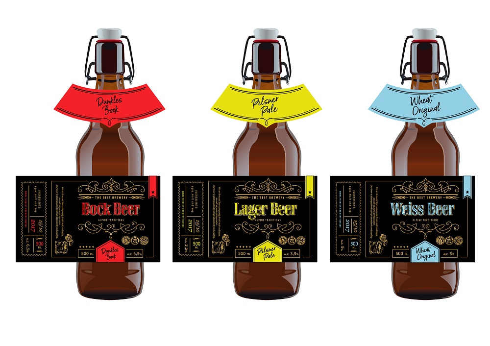 designing beer bottle label